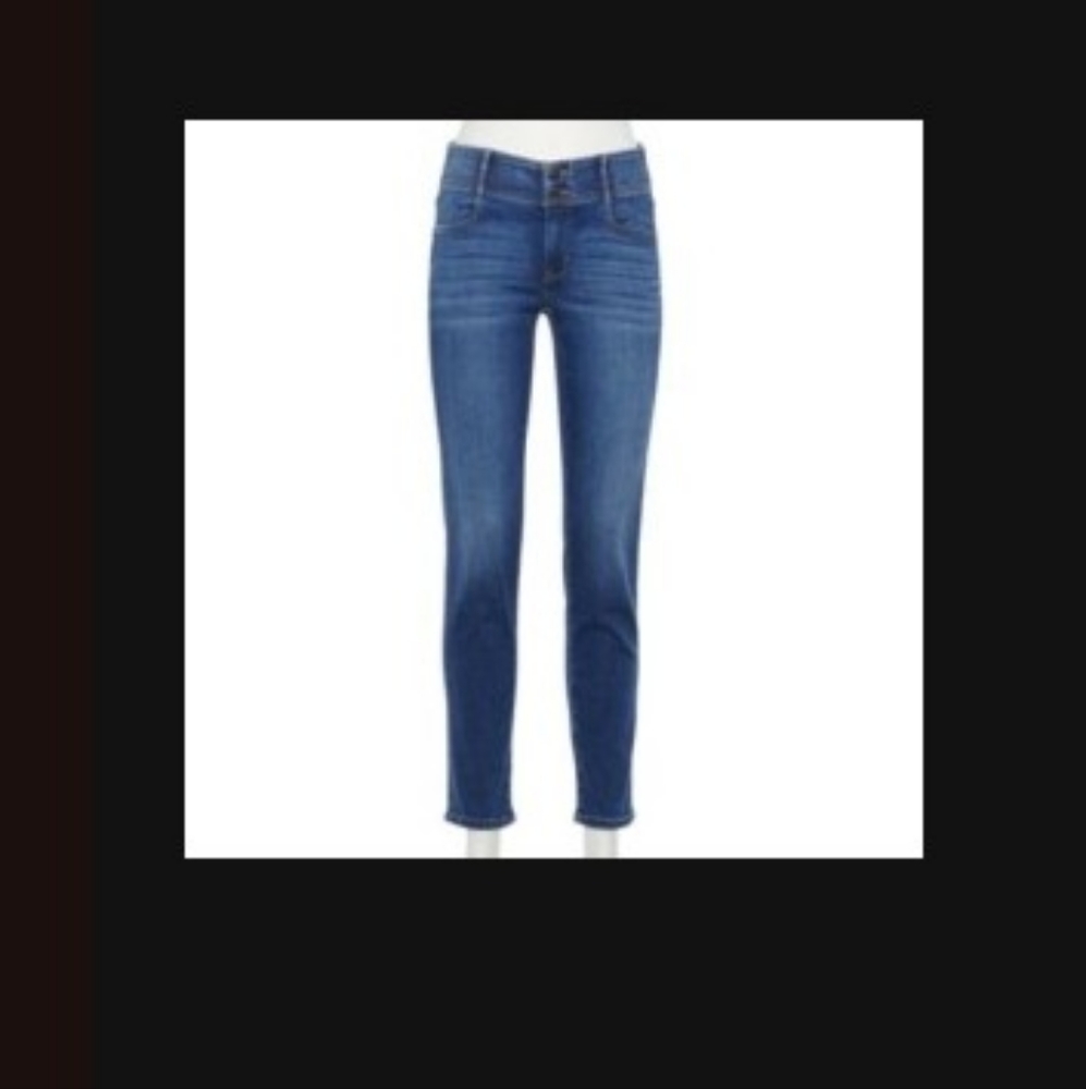 Tummy control curvy straight leg jeans